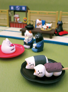 猫部杂货饭团可爱风软萌寿司摆件