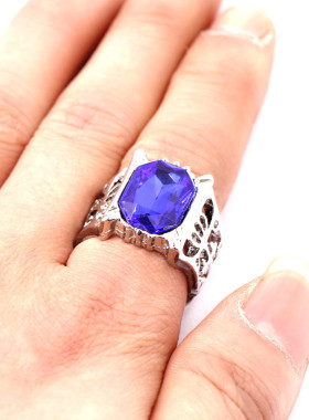 黑执事夏尔蓝宝石戒指动漫戒指 夏尔cos戒指道具动漫周边戒指