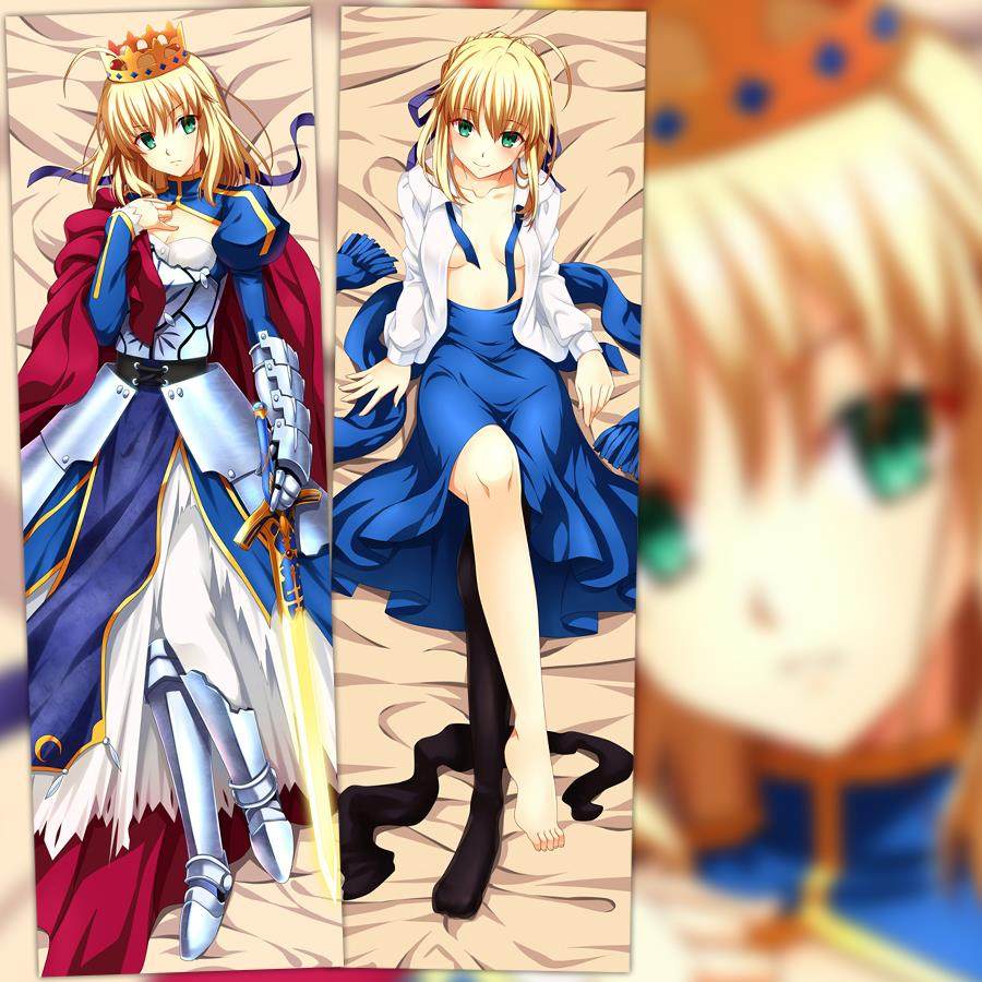 动漫 等身抱枕 fate/stay night 命运之夜 saber 靠枕 2wt抱枕套