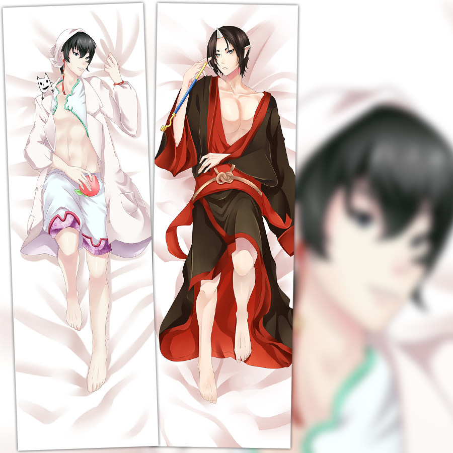 鬼灯的冷彻鬼灯白泽动漫周边等身抱枕定制diy 腐女抱枕套礼物