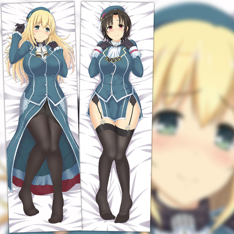 舰队collection爱宕高雄双面等身抱枕舒适长靠枕方枕全身来图定制