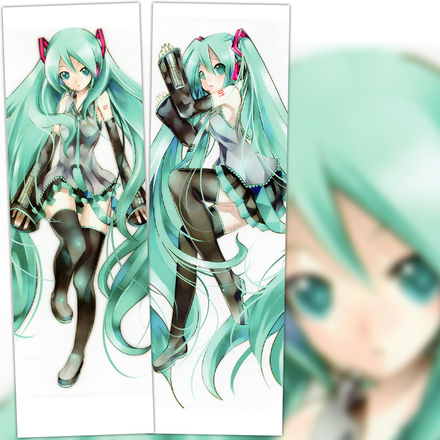初音动漫周边二次元舒适等身抱枕长靠枕宿舍方枕腐女礼物来图定制
