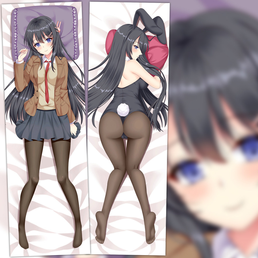 青春猪头少年不会梦到兔女郎学姐 樱岛麻衣动漫双层等身抱枕套diy