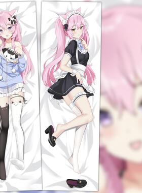 VTuber喵喵人VShojo粉色猫娘虚拟主播周边女仆Nyanners等身抱枕套