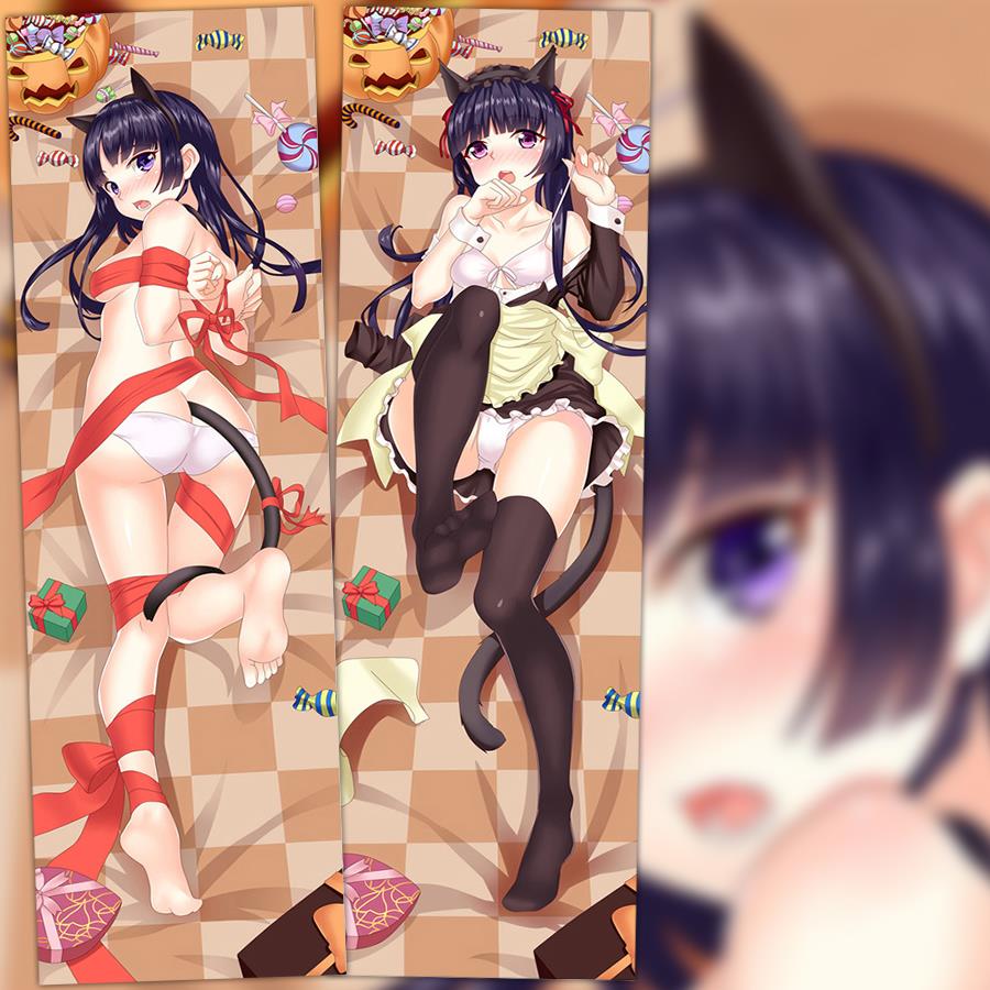 我的妹妹哪有这么可爱！ 五更琉璃 黑猫 动漫等身抱枕 2wt抱枕套