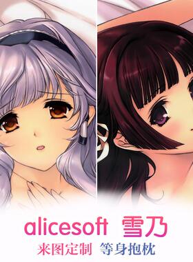 alicesoft 神代莉莉子 雪乃 动漫等身抱枕 靠枕方枕2wt抱枕套