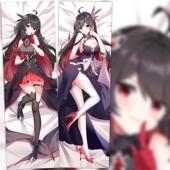 崩坏3魇夜星渊黑希儿等身抱枕动漫游戏周边二次元 全身枕套靠枕DIY