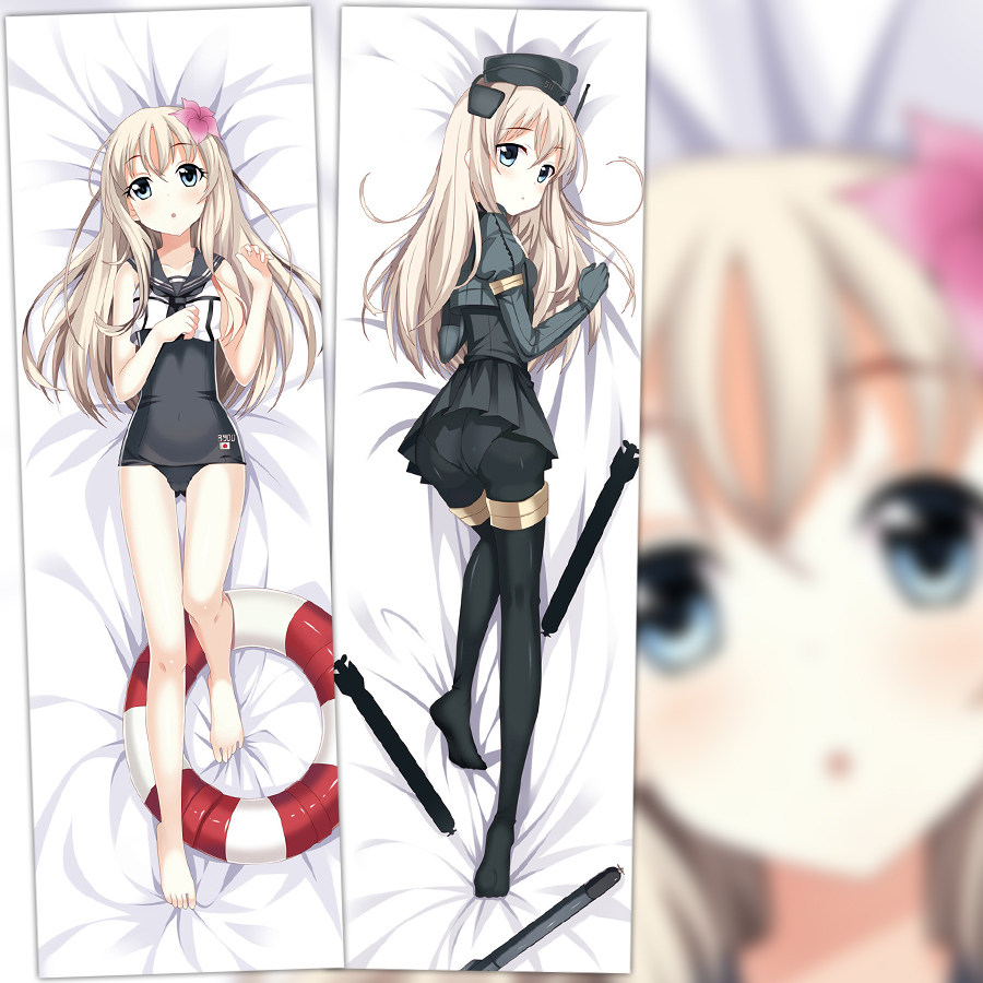 动漫等身抱枕 舰队collection吕500/u-511靠枕方枕2wt抱枕套