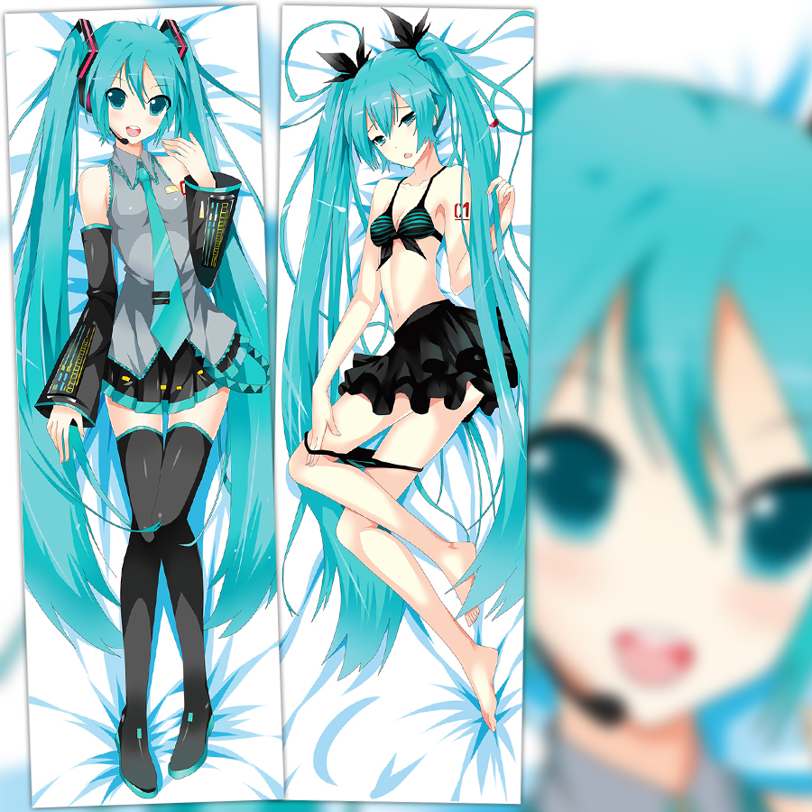 初音二次元等身抱枕动漫周边宅男礼物舒适长靠枕宿舍方枕来图定制