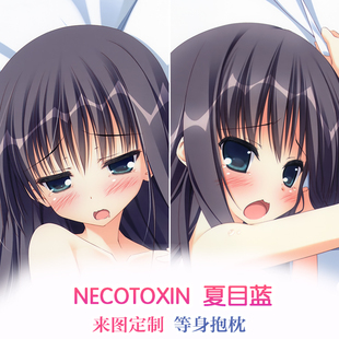 龙目 樱之诗 夏目蓝 便服 动漫等身抱枕 靠枕2wt抱枕套来图定制
