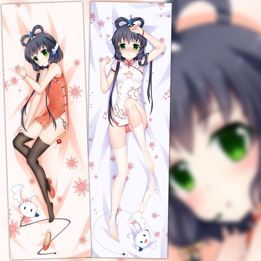 vocaloid3 洛天依 旗袍 动漫等身抱枕 2wt抱枕套 靠枕方枕