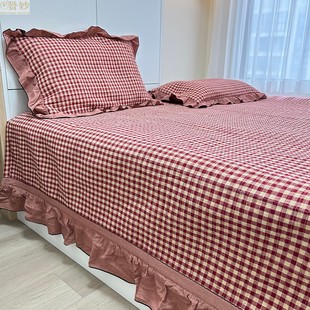 全棉炕盖单件四季通用纯棉榻榻米床盖四件套冬季轻奢高级感a类