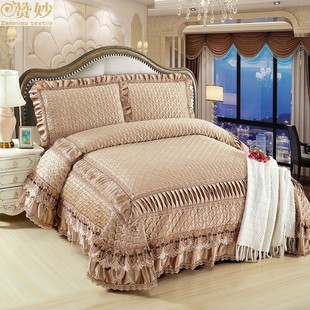 高级意大利绒床盖三件套牛奶绒2026年新款高档水晶绒加厚床单冬季