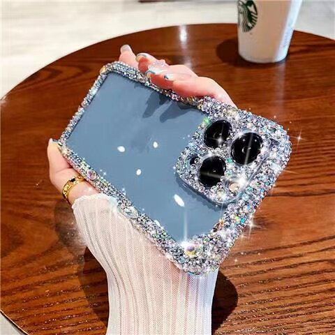 奢华闪钻适用苹果14promax手机壳13镶水钻套高档12女透明11网红XR,3C数码配件,手机保护套/壳,淘宝优惠券,粉丝福利购,淘宝优惠卷