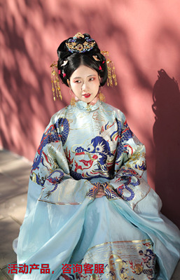 汉服仿妆花汉服婚服百忍堂