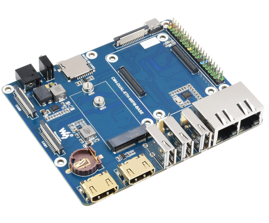 CM4-DUAL-ETH-WIFI6-BASE扩展板