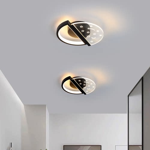 现代简约奶油风玄关过道走廊灯衣帽间灯入户灯阳台灯全光谱星星