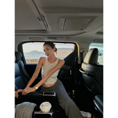 NanaByNana 上衣 内搭修身 里约日出 针织螺纹工字吊带背心女秋季