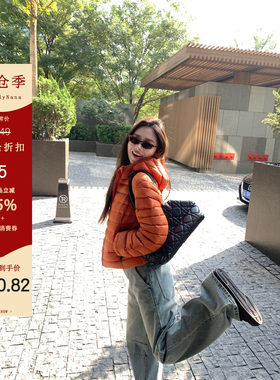 【5折粉丝福利】 轻量白鸭绒连帽排骨羽绒服女