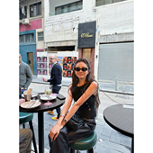 NanaByNana 收腰上衣 复古黑色粗花呢小香马甲女春短款 妮式 美学