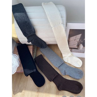 保暖小腿袜显瘦过膝袜 羊毛长筒袜子女冬季 NanaByNana 奢享柔软
