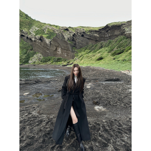 收腰双面呢大衣 复古绵羊毛毛呢外套女冬季 NanaByNana 凛冬恋歌