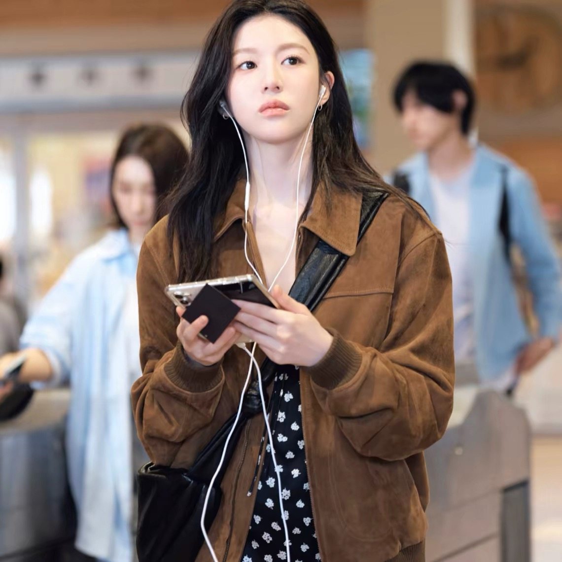 欧洲韩剧爱情怎么翻译高允真车茂熙同款棕色夹克外套开衫上衣服女,女装/女士精品,短外套,淘宝优惠券,粉丝福利购,淘宝优惠卷