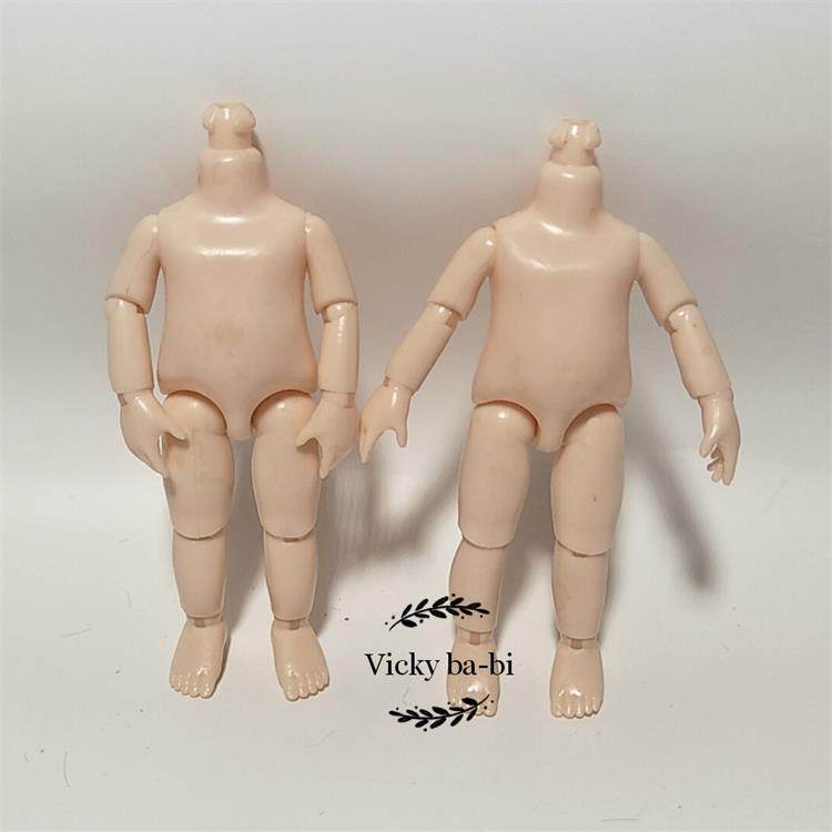 可动关节手办国产素体巴ba莉结结猪q版人偶素体模型12厘米高无头