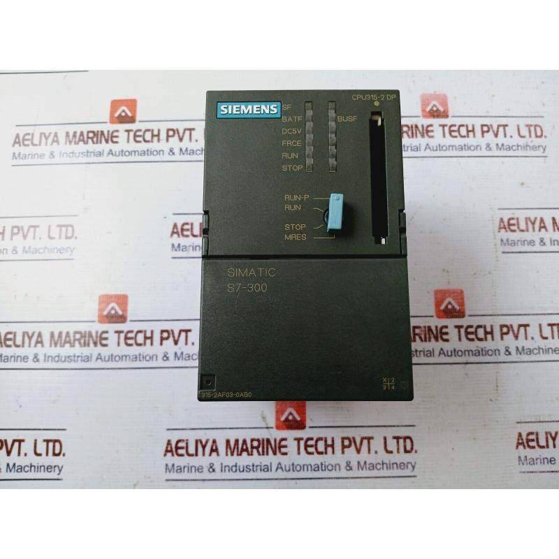 原装供应1P 6ES7315-2AF03-0AB0 Simatic S7-300 CPU 315-2DP 中