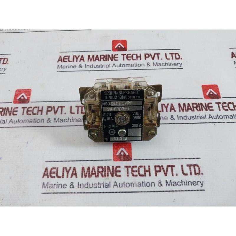 原装供应SPOHN+BURKHARDT SM 8903-1 AC 11 IE：10A，ITH2：16A
