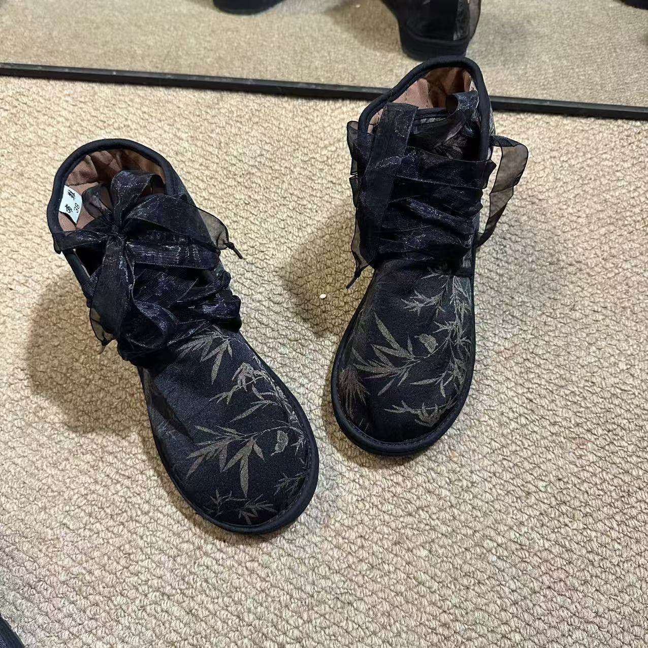 (金竹）高帮系带千层底布鞋养脚民族风棉鞋加厚保暖棉花鞋,女鞋,传统布鞋,淘宝优惠券,粉丝福利购,淘宝优惠卷