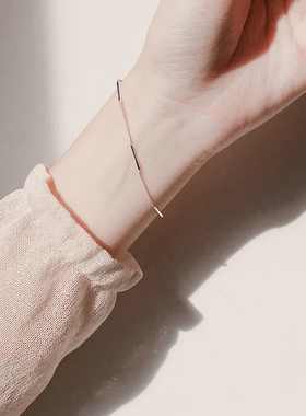 925银网红设计感ins风女韩版手链