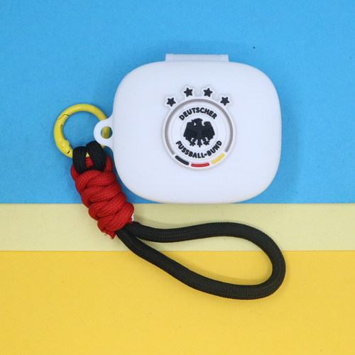 适用QCY T13PRO/T13ANC/X/N30/E20/E10蓝牙耳机保护套世界杯足球德国西班牙巴西阿根廷法国英格兰硅胶软壳