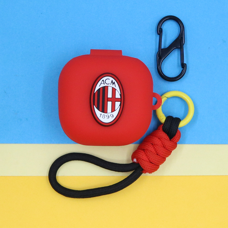 适用JBL LIVE PRO2蓝牙耳机保护套Free2潮酷足球皇马尤文AC国际米兰切尔西W300/c260TWS手绳挂饰硅胶软壳