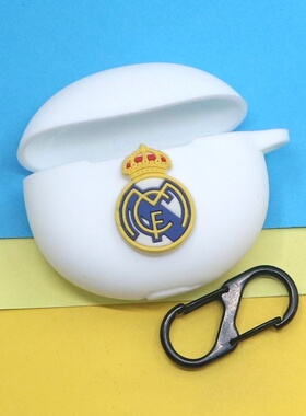 适用QCY C30S/C50耳夹开放式蓝牙耳机保护套AilyPods/T20潮酷足球篮球勇士皇马切尔西巴黎马竞硅胶软壳