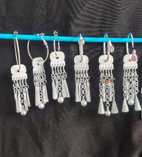 弥勒阿细跳月耳环佤族耳饰新款百搭耳环女小众设计感高级轻奢耳饰