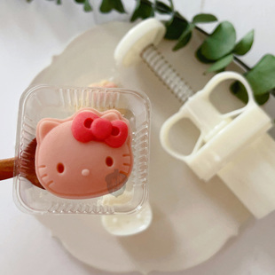 20g50g卡通蝴蝶结小猫月饼模具迷你猫咪山药糕绿豆糕辅食馒头模具