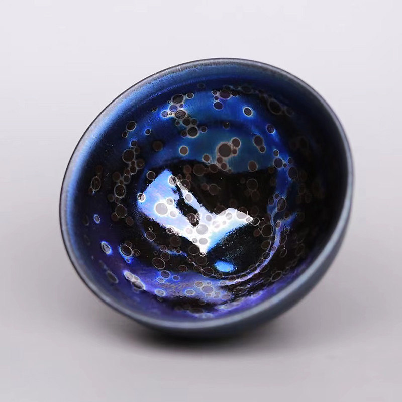 林传塔太虚曜变建盏茶杯主人杯天目茶碗原矿釉手工茶碗收藏茶盏