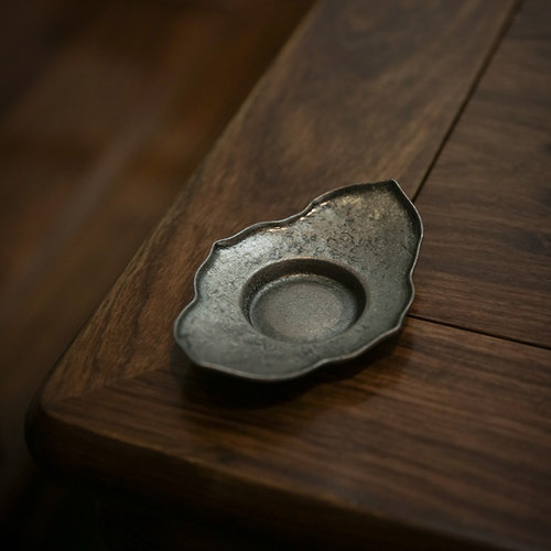 日式做旧茶碟杯垫杯托茶道零配