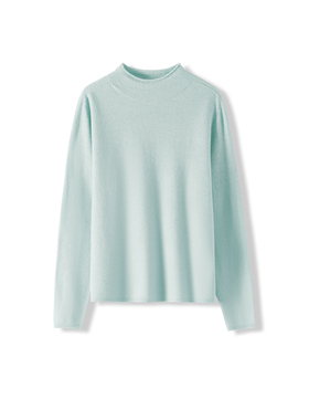 【CC家居控】软糯舒适羊毛衫半高领针织打底衫-5QS230202