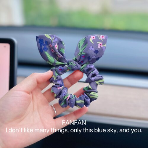 发圈马尾兔耳朵蝴蝶结
