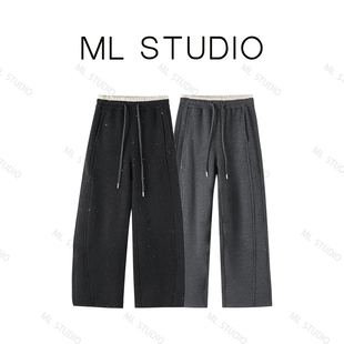 【米粒严选】【加绒加厚星星裤】随时涨价~羊毛蚕丝阔腿裤