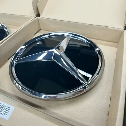 奔驰GLA CLA C GLC GLE GLS E级 CLS改装镜面车标中网大标前标
