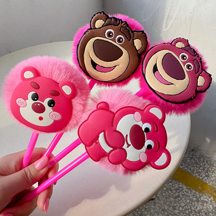 甜美少女卡通人物圆珠笔可爱草莓熊个性多巴胺手账笔韩