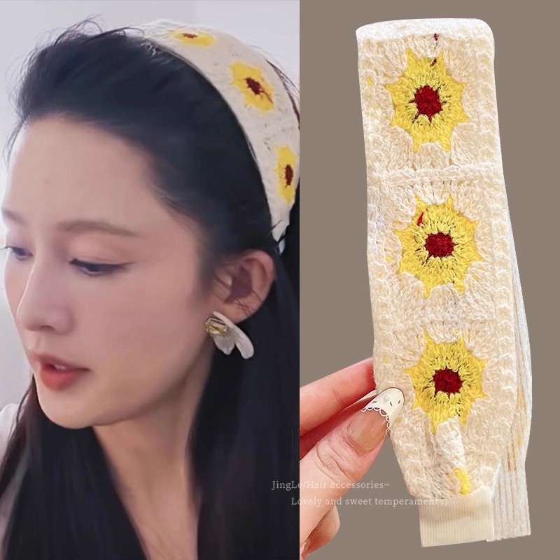 李沁魔术贴头发贴洗脸粘粘贴发带