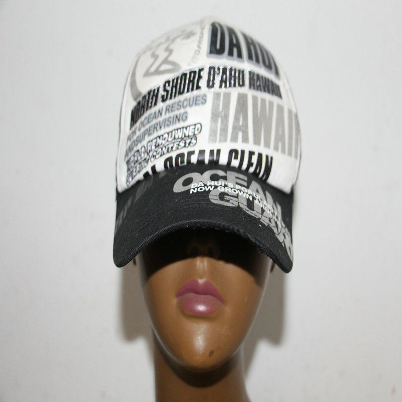 全棉刺绣钓鱼遮阳嘻哈加长帽檐