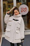 现货，立体口袋工装棉服！151-0918，女装棉衣/棉服，淑塔可可