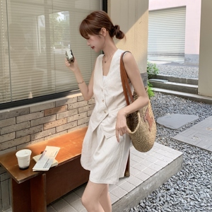现货，马甲阔腿短裤两件套2B203-1573-P145-K218图片