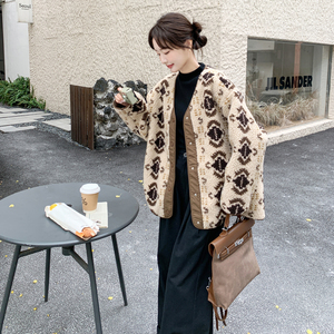 新款151-15102-P180-K268毛绒外套，女装卫衣/绒衫，淑塔可可