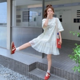 现货，印花针织拼接连衣裙2B203-1565-P130-K188，女装连衣裙，淑塔可可